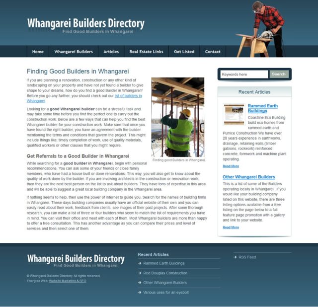 Whangarei Builders Directory